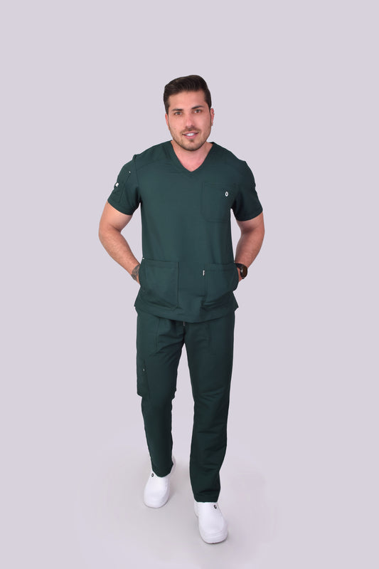 Scrub Nicolás Verde Botella