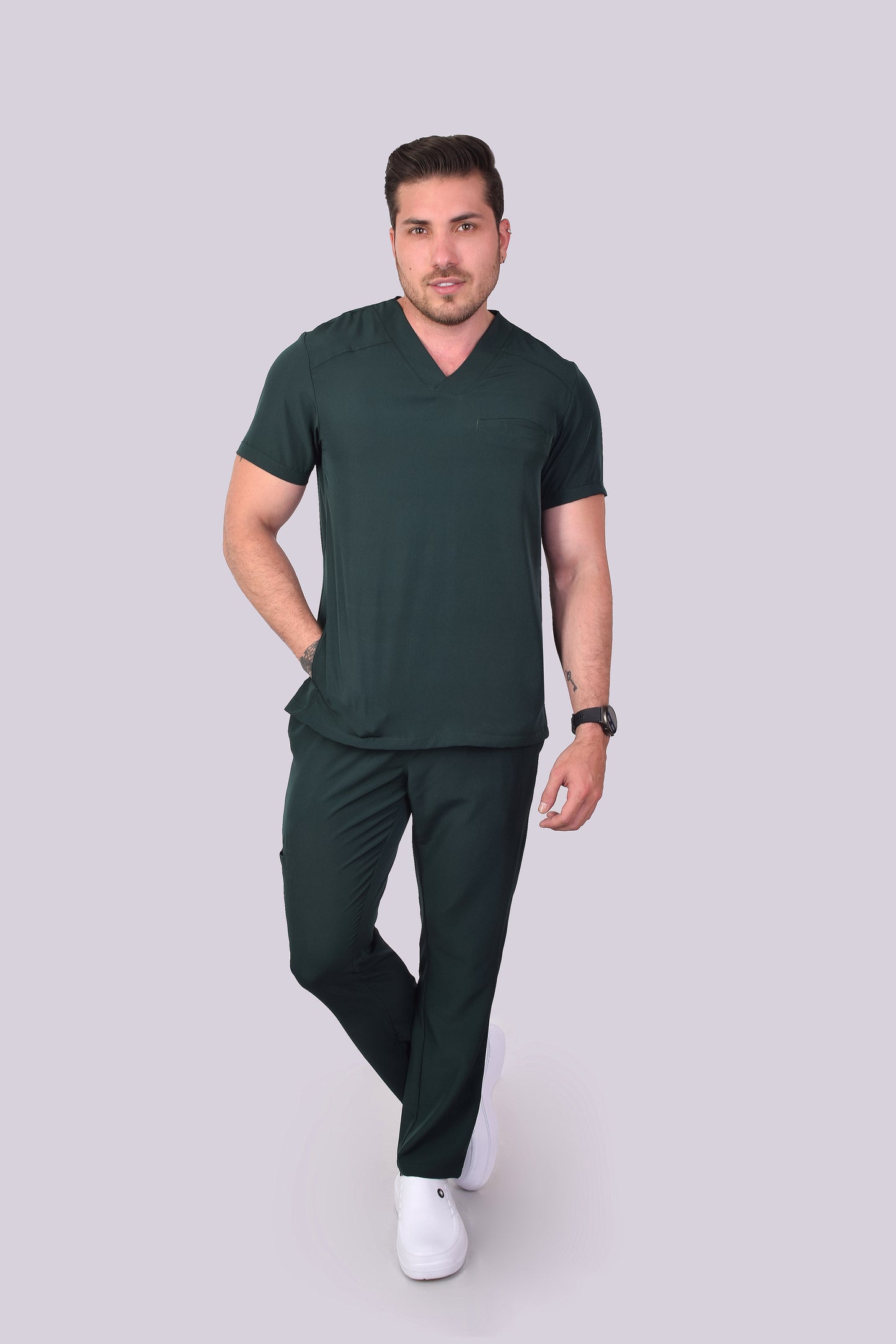 Scrub Santiago Verde Botella
