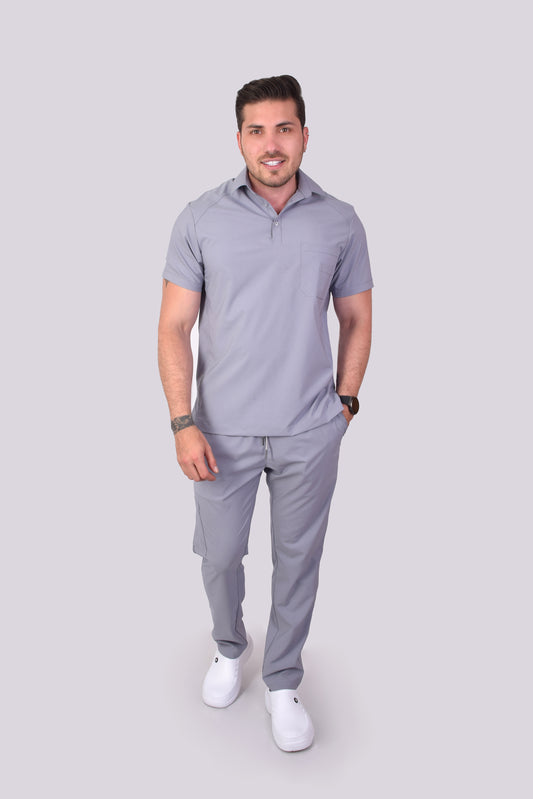 Scrub Matheo Gris Perla
