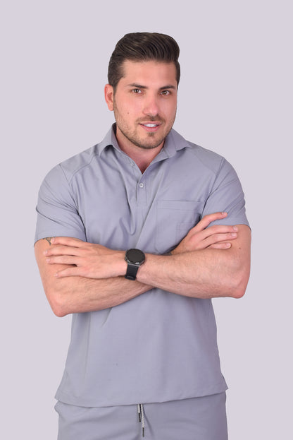 Scrub Matheo Gris Perla