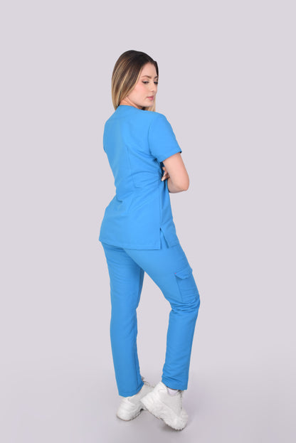 Uniforme Antonella Azul Celeste